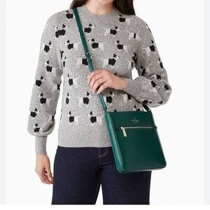 Kate Spade Jadie North South Crossbody Jade Leather never used— includes wallet